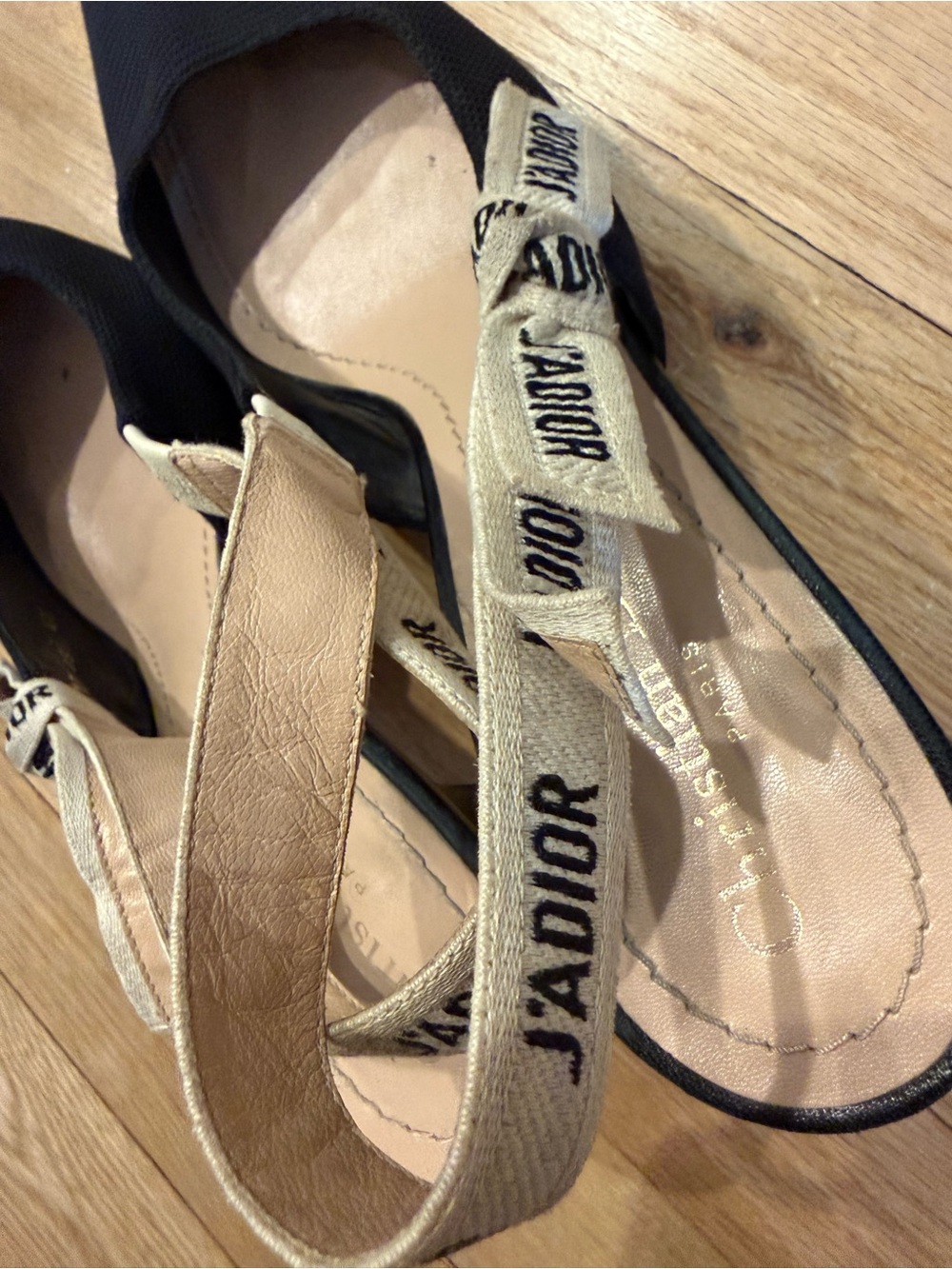 Dior J’Adior Black Pointed Slingback Kitten Heel - Picture 6 of 12